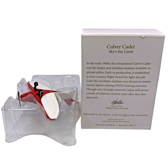 Hallmark Keepsake CULVER CADET Ornament #15 Sky's the Limit Series 2011 - Picture 8 of 11